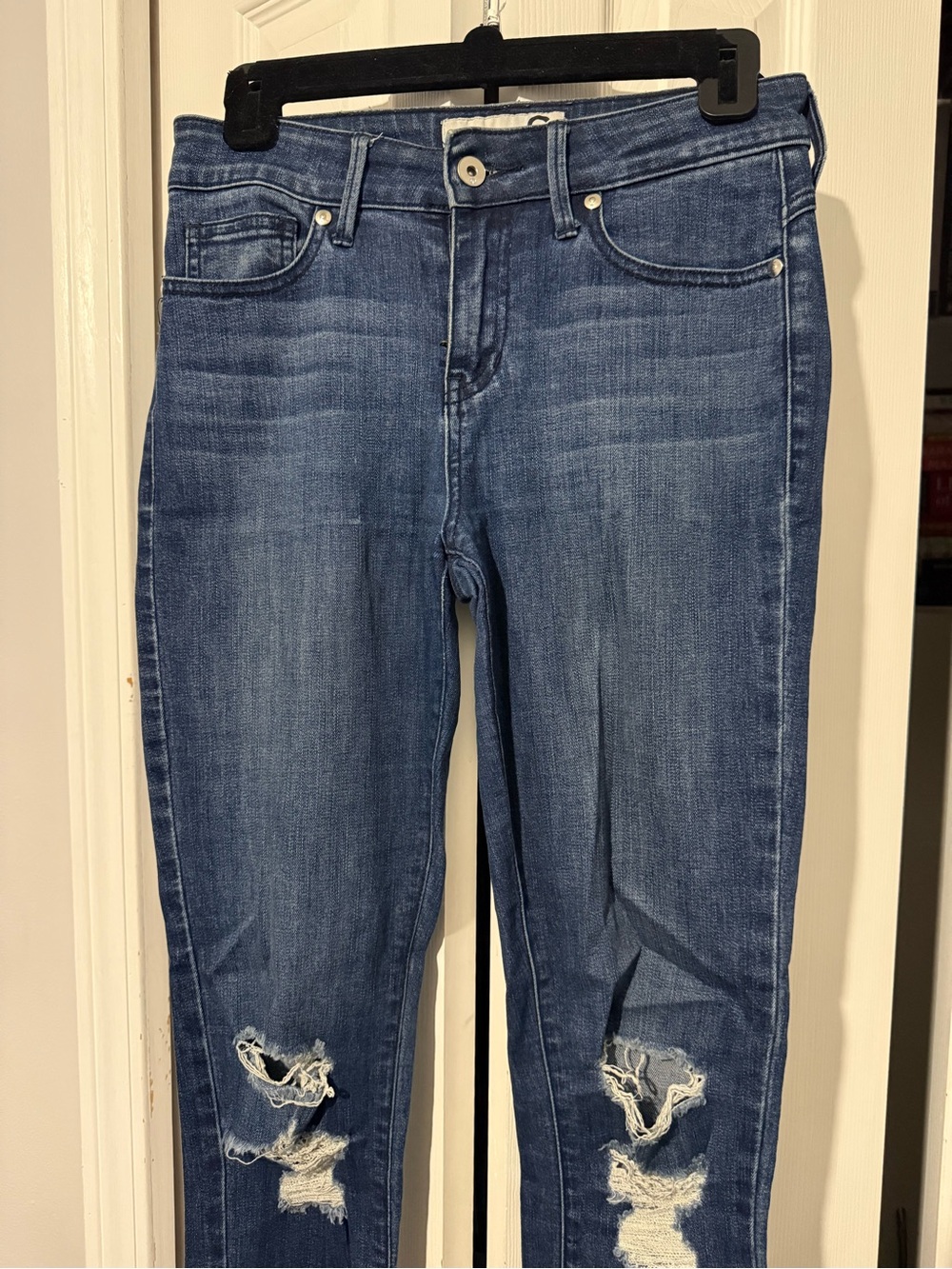 G by Guess Medium Blue Distressed Skinny Jeans